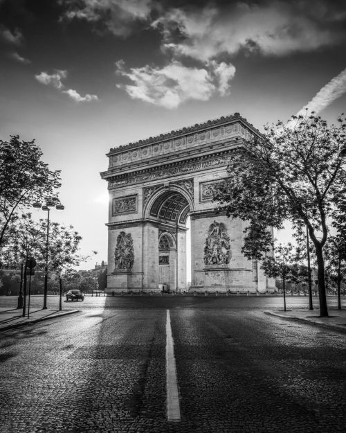 Gate to Paris - Black and White Photo - Arc de Triomphe Photos